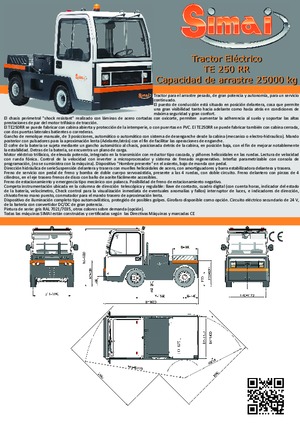 Polní tahače Simai TE 250 RR