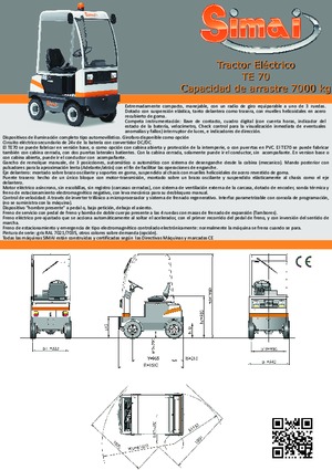 Polní tahače Simai TE 70 ac