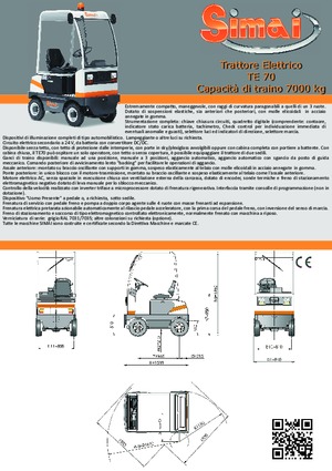 Polní tahače Simai TE 70 ac