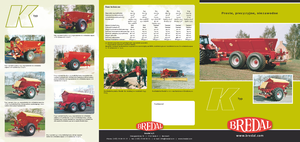 Rozmetadla průmyslových hnojiv Bredal K 105 LB