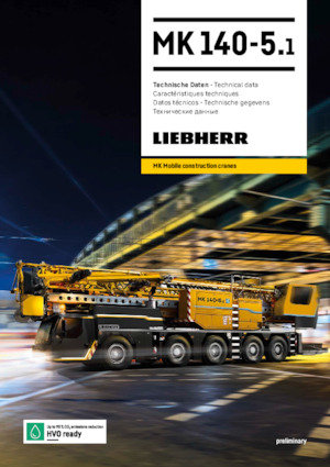 Věžové trolejové autojeřáby se spodní otočí Liebherr MK 140-5.1