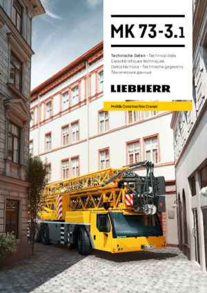 Věžové trolejové autojeřáby se spodní otočí Liebherr MK 73-3.1