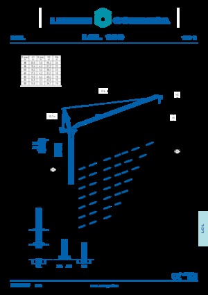 Věžové výkyvné jeřáby s horní otočí Comansa LCL 190