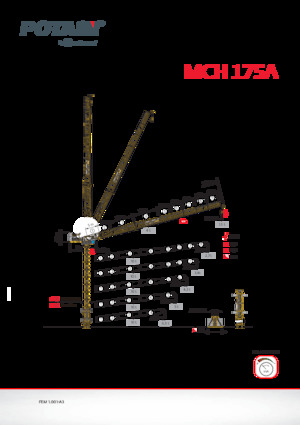 Věžové výkyvné jeřáby s horní otočí Potain MCH 175 A