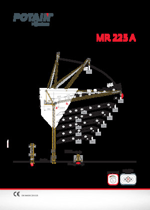 Věžové výkyvné jeřáby s horní otočí Potain MR 225 A