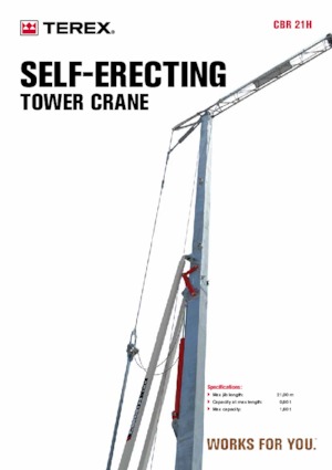 Věžové trolejové jeřáby se spodní otočí Terex Comedil (Zeppelin) CBR 21 H