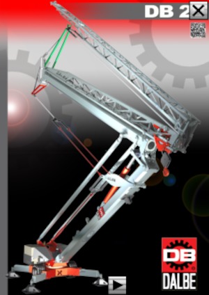 Věžové trolejové jeřáby se spodní otočí Gru Dalbe DB 20