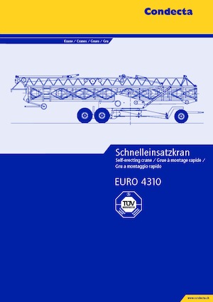Věžové trolejové jeřáby se spodní otočí Condecta E 4310