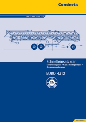 Věžové trolejové jeřáby se spodní otočí Condecta E 4310