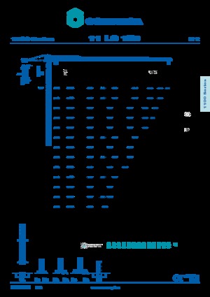 Věžové trolejové jeřáby s horní otočí Comansa 11LC150