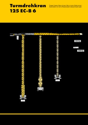Věžové trolejové jeřáby s horní otočí Liebherr 125 EC-B 6