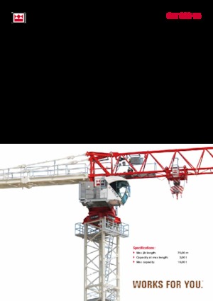 Věžové trolejové jeřáby s horní otočí Terex Comedil (Zeppelin) CTT 332-16