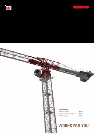 Věžové trolejové jeřáby s horní otočí Terex Comedil (Zeppelin) CTT 361-20
