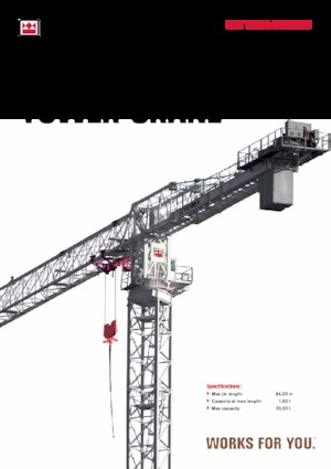 Věžové trolejové jeřáby s horní otočí Terex Comedil (Zeppelin) CTT 561A-32