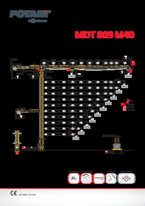 Věžové trolejové jeřáby s horní otočí Potain MDT 809 M40