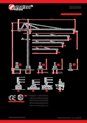 Věžové trolejové jeřáby s horní otočí Raimondi MR75