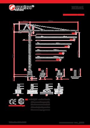 Věžové trolejové jeřáby s horní otočí Raimondi MR81