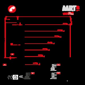 Věžové trolejové jeřáby s horní otočí Raimondi MRT189