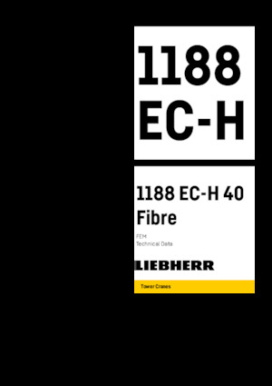 Věžové trolejové jeřáby s horní otočí Liebherr 1188 EC-H 40 Fibre