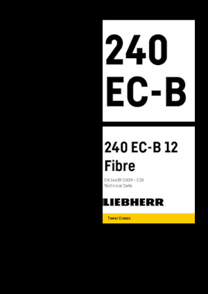 Věžové trolejové jeřáby s horní otočí Liebherr 370 EC-B 16 Fibre
