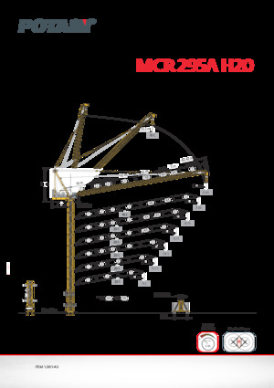 Věžové trolejové jeřáby s horní otočí Potain MCR 295 A H20