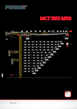Věžové trolejové jeřáby s horní otočí Potain MCT 1105 M50