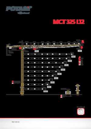 Věžové trolejové jeřáby s horní otočí Potain MCT 325 L12
