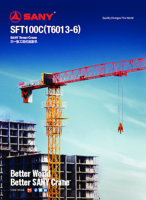Věžové trolejové jeřáby s horní otočí Sany SFT100C 
