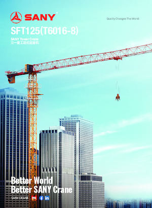 Věžové trolejové jeřáby s horní otočí Sany SFT125