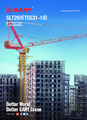 Věžové trolejové jeřáby s horní otočí Sany SLT260 