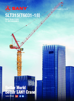 Věžové trolejové jeřáby s horní otočí Sany SLT315