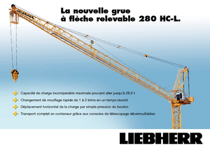 Věžové výkyvné jeřáby s horní otočí Liebherr 280 HC-L 16/28  Litronic