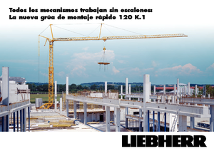 Věžové trolejové jeřáby se spodní otočí Liebherr 120 K.1 FU