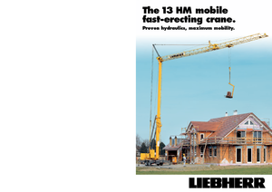 Věžové trolejové jeřáby se spodní otočí Liebherr 13 HM