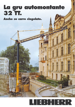 Věžové trolejové jeřáby se spodní otočí Liebherr 32 TT - 2,5-FU