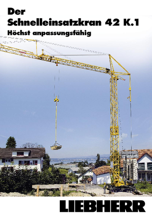 Věžové trolejové jeřáby se spodní otočí Liebherr 42 K.1 (FU)