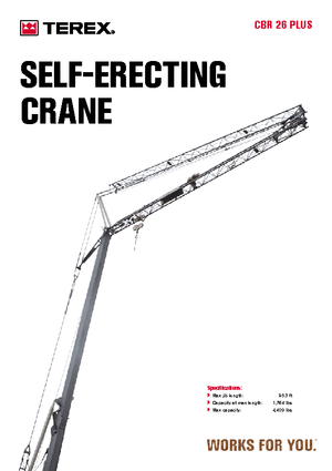 Věžové trolejové jeřáby se spodní otočí Terex Comedil (Zeppelin) CBR 26 Plus