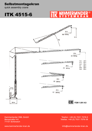 Věžové trolejové jeřáby se spodní otočí ITK ITK 4515-6