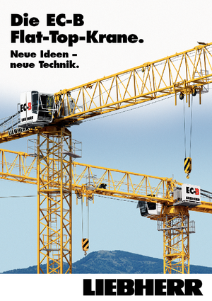 Věžové trolejové jeřáby s horní otočí Liebherr 250 EC-B 12 Litronic
