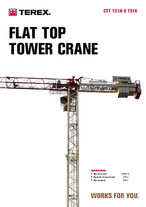 Věžové trolejové jeřáby s horní otočí Terex Comedil (Zeppelin) CTT 121 A 5