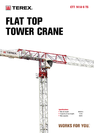 Věžové trolejové jeřáby s horní otočí Terex Comedil (Zeppelin) CTT 141 A 6