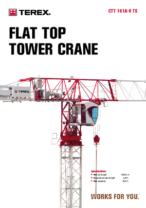 Věžové trolejové jeřáby s horní otočí Terex Comedil (Zeppelin) CTT 161 A 6