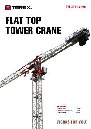 Věžové trolejové jeřáby s horní otočí Terex Comedil (Zeppelin) CTT 321-16