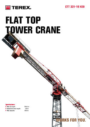 Věžové trolejové jeřáby s horní otočí Terex Comedil (Zeppelin) CTT 331-16
