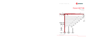Věžové trolejové jeřáby s horní otočí Potain MCT 88-5 t