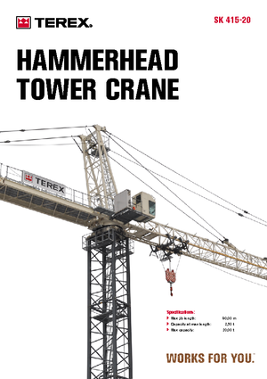 Věžové trolejové jeřáby s horní otočí Terex Peiner SK 415-F-Ts 212.1