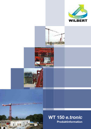 Věžové trolejové jeřáby s horní otočí Wilbert WT 150 e.tronic