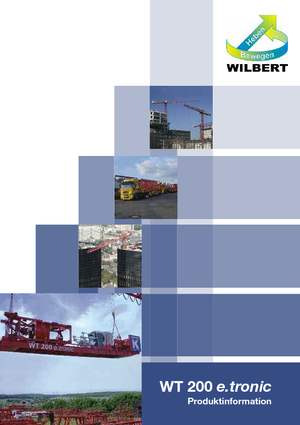 Věžové trolejové jeřáby s horní otočí Wilbert WT 200 e.tronic