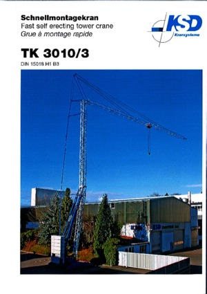 Věžové trolejové jeřáby se spodní otočí KSD TK  3010/3 (2,5 m)