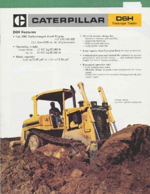 Pásové buldozery Caterpillar D 6 H DPL